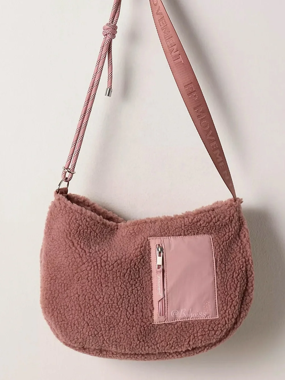 NWT Free People Slopes Sherpa Sling Bag